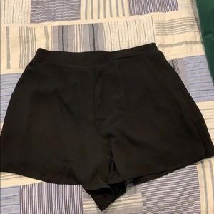 Lush - loose black dressy shorts